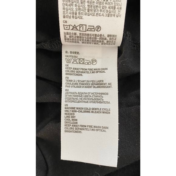 Uniqlo X Costello Tagliapietra Size XS Black Sleeveless Ruffle Jersey Dress * - Picture 5 of 6